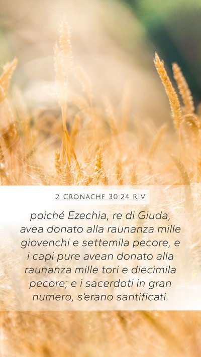 2 Cronache 30:24 RIV Bible Verse Image