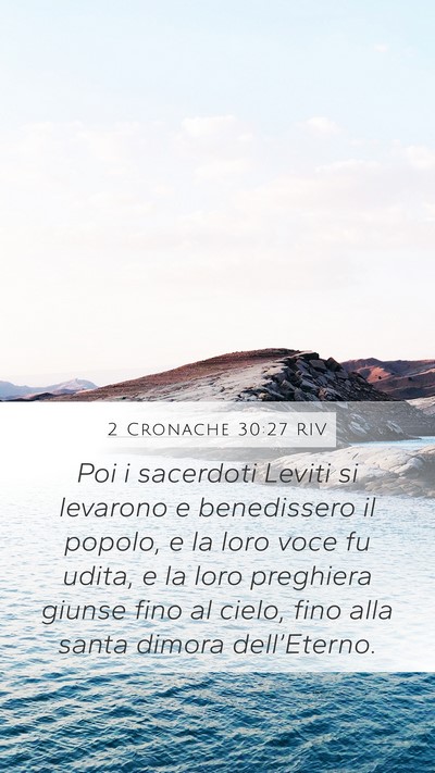 2 Cronache 30:27 RIV Bible Verse Image