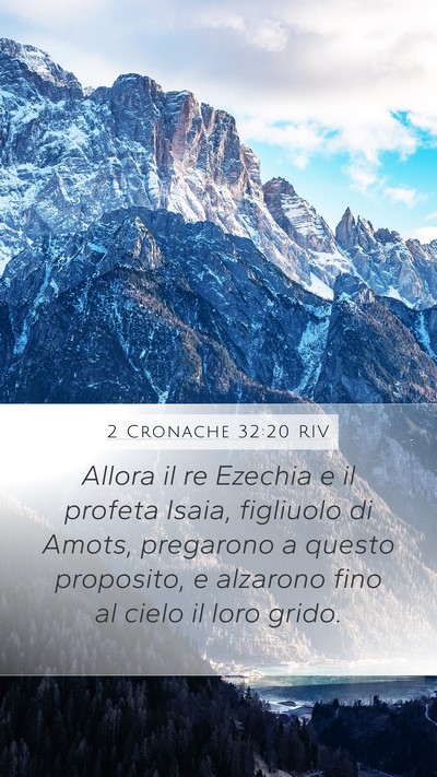2 Cronache 32:20 RIV Bible Verse Image