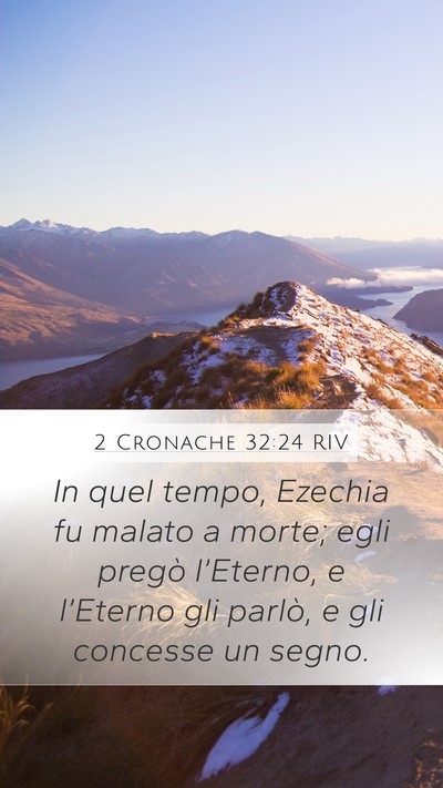 2 Cronache 32:24 RIV Bible Verse Image