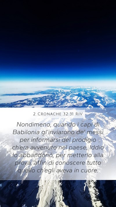 2 Cronache 32:31 RIV Bible Verse Image