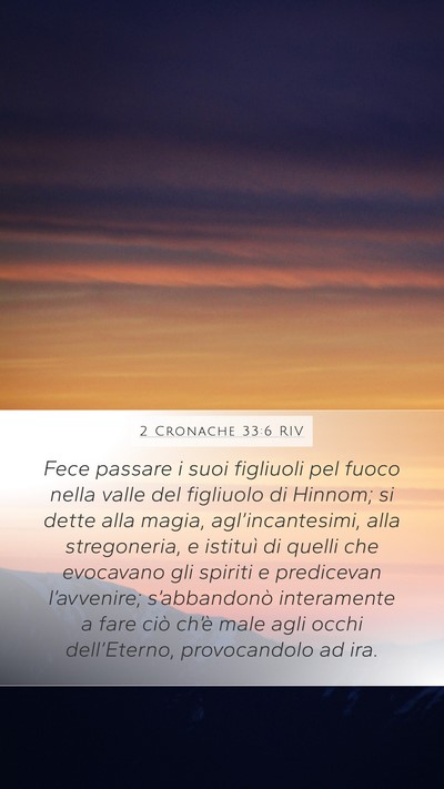 2 Cronache 33:6 RIV Bible Verse Image