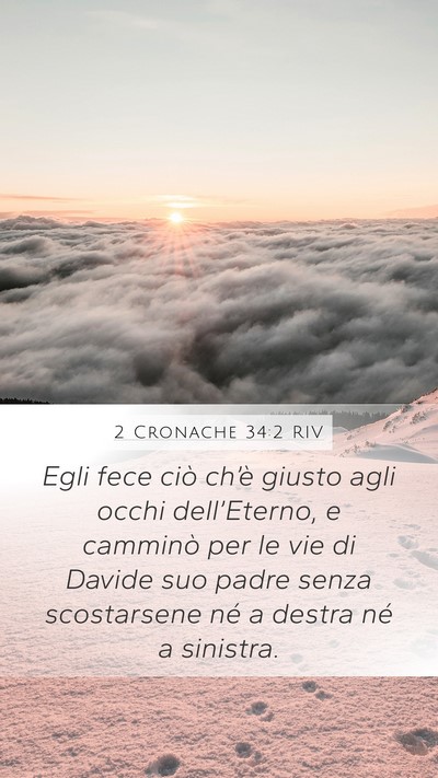 2 Cronache 34:2 RIV Bible Verse Image