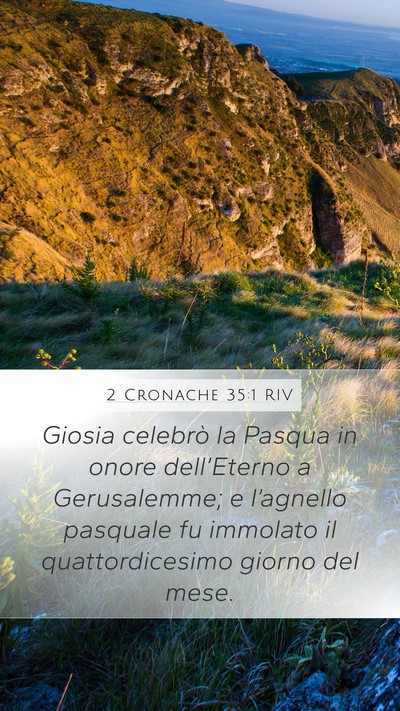 2 Cronache 35:1 RIV Bible Verse Image