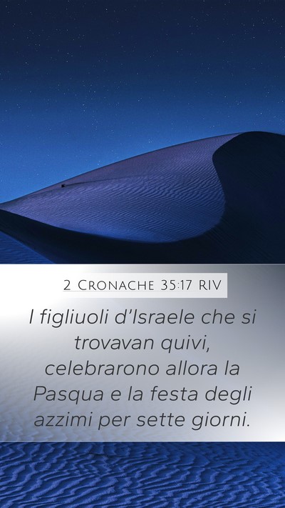 2 Cronache 35:17 RIV Bible Verse Image