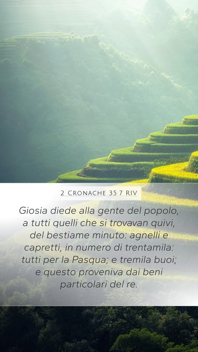 2 Cronache 35:7 RIV Bible Verse Image