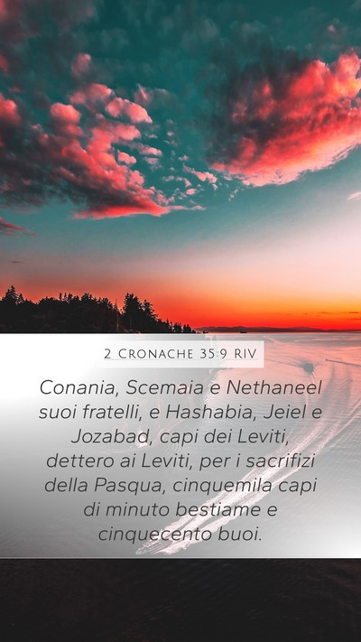 2 Cronache 35:9 RIV Bible Verse Image