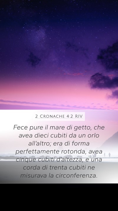 2 Cronache 4:2 RIV Bible Verse Image
