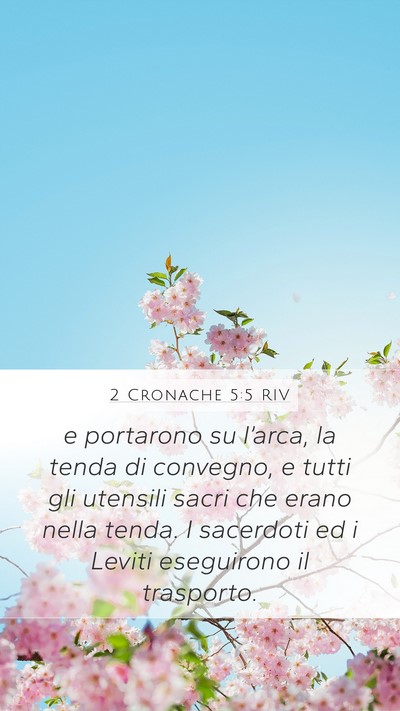 2 Cronache 5:5 RIV Bible Verse Image