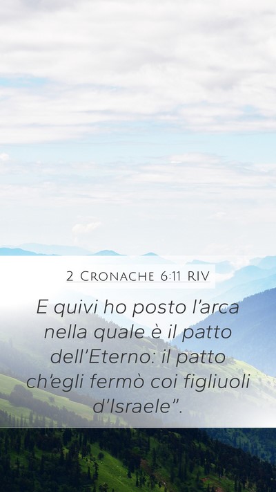 2 Cronache 6:11 RIV Bible Verse Image