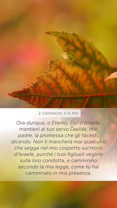 2 Cronache 6:16 RIV Bible Verse Image