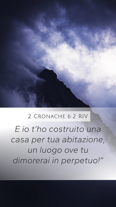 2 Cronache 6:2 RIV Bible Verse Image