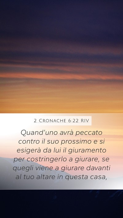 2 Cronache 6:22 RIV Bible Verse Image