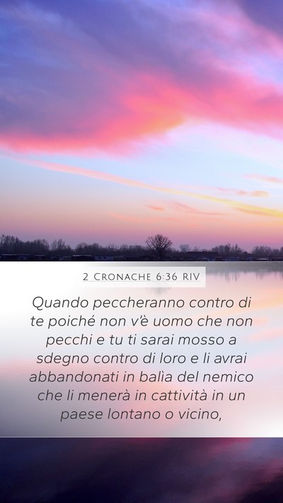 2 Cronache 6:36 RIV Bible Verse Image