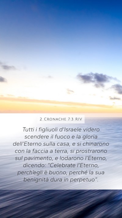 2 Cronache 7:3 RIV Bible Verse Image