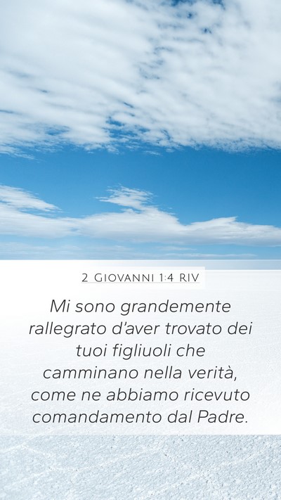 2 Giovanni 1:4 RIV Bible Verse Image