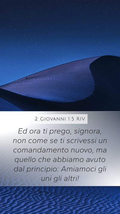 2 Giovanni 1:5 RIV Bible Verse Image