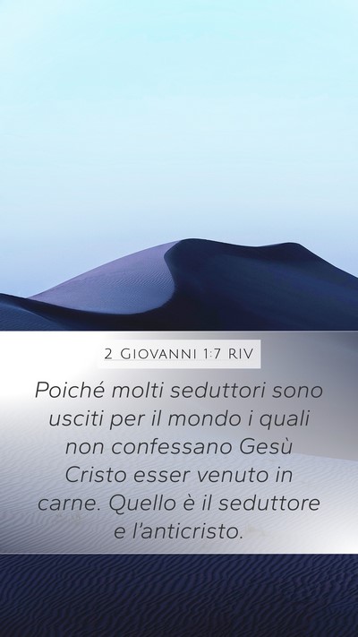 2 Giovanni 1:7 RIV Bible Verse Image