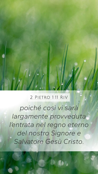 2 Pietro 1:11 RIV Bible Verse Image