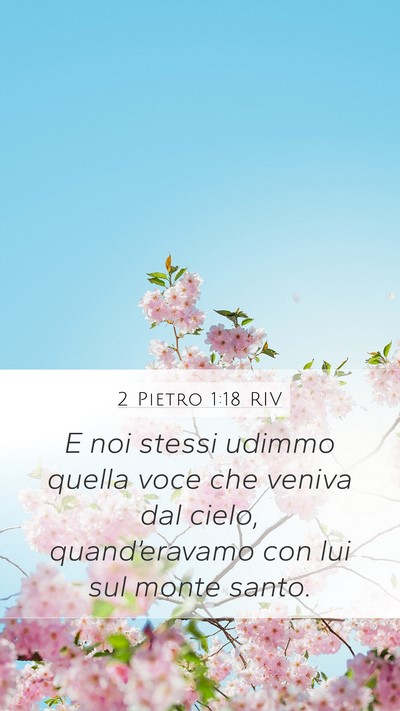 2 Pietro 1:18 RIV Bible Verse Image