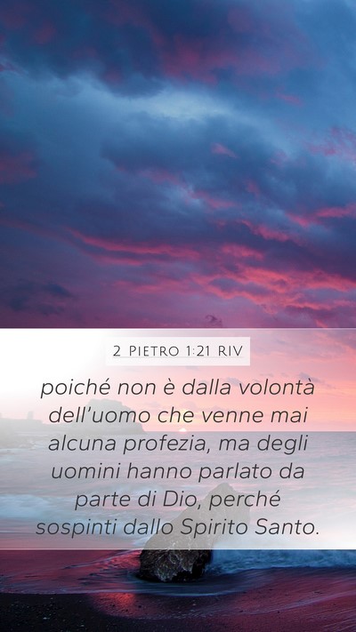 2 Pietro 1:21 RIV Bible Verse Image