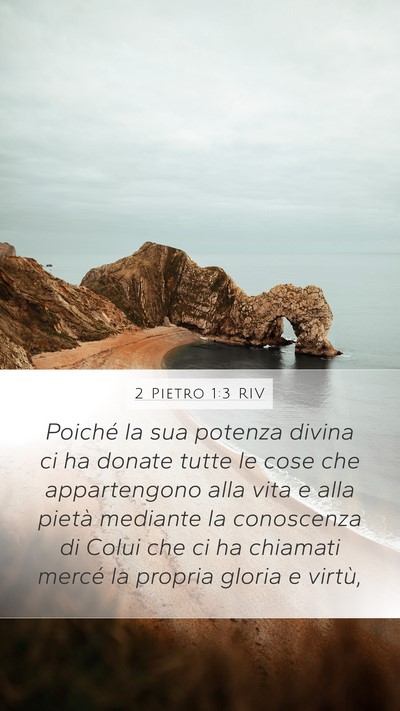 2 Pietro 1:3 RIV Bible Verse Image