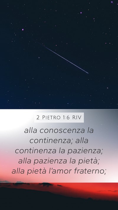 2 Pietro 1:6 RIV Bible Verse Image