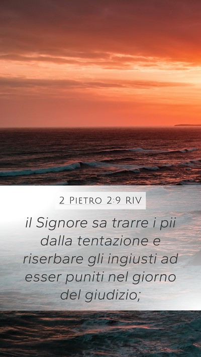 2 Pietro 2:9 RIV Bible Verse Image