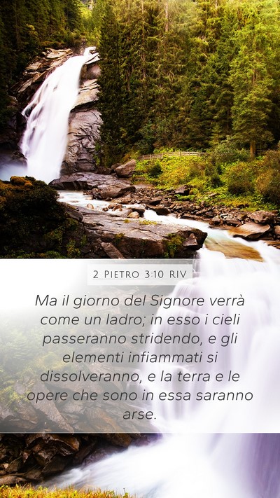 2 Pietro 3:10 RIV Bible Verse Image