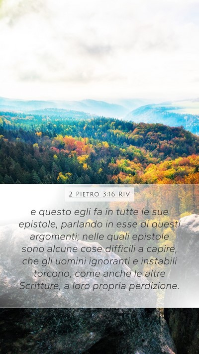 2 Pietro 3:16 RIV Bible Verse Image