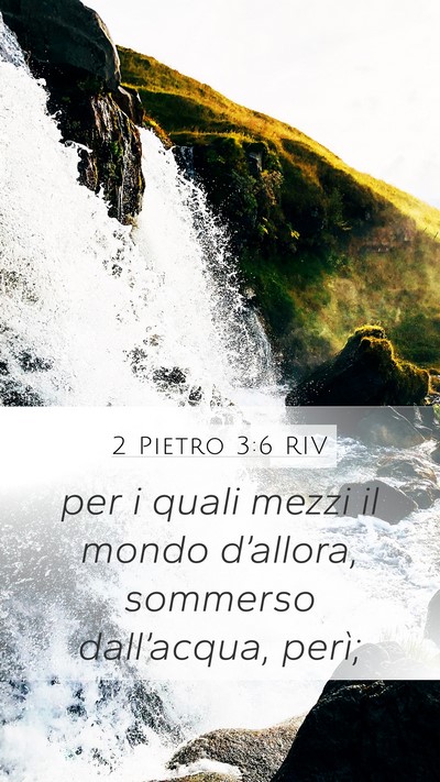 2 Pietro 3:6 RIV Bible Verse Image