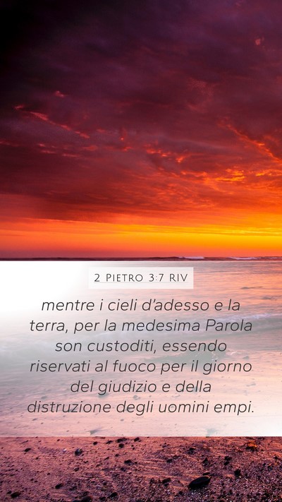 2 Pietro 3:7 RIV Bible Verse Image