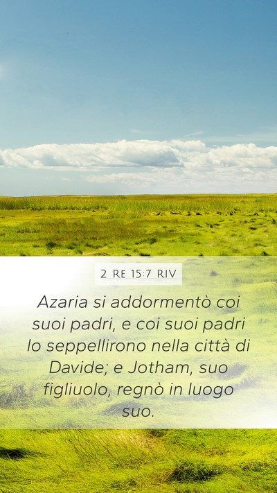 2 Re 15:7 RIV Bible Verse Image