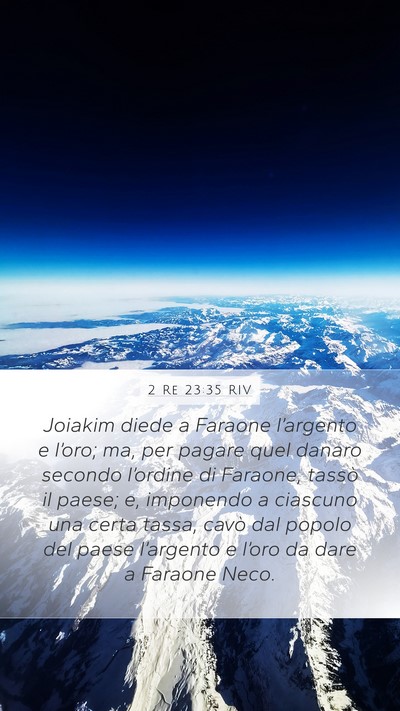 2 Re 23:35 RIV Bible Verse Image