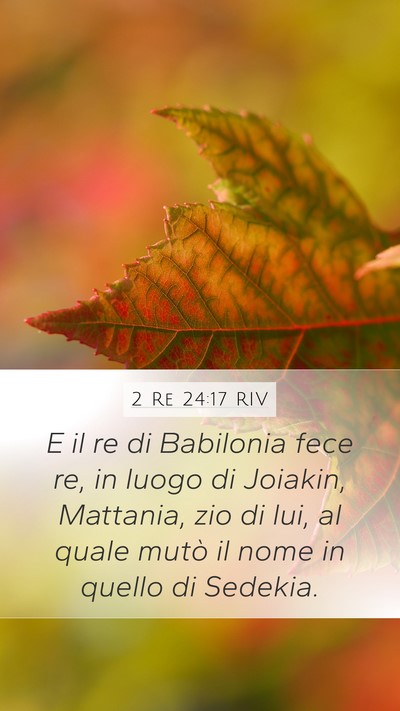 2 Re 24:17 RIV Bible Verse Image
