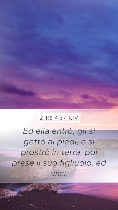 2 Re 4:37 RIV Bible Verse Image