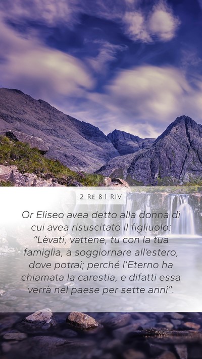 2 Re 8:1 RIV Bible Verse Image
