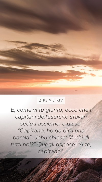 2 Re 9:5 RIV Bible Verse Image
