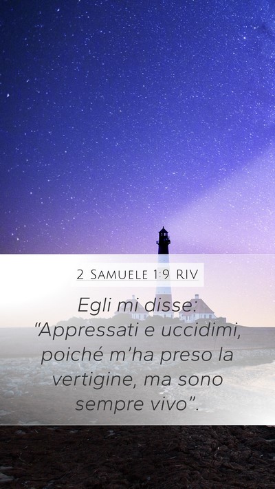 2 Samuele 1:9 RIV Bible Verse Image