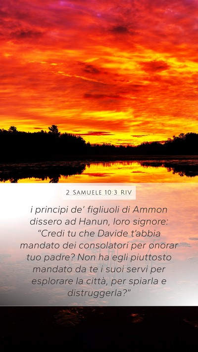 2 Samuele 10:3 RIV Bible Verse Image