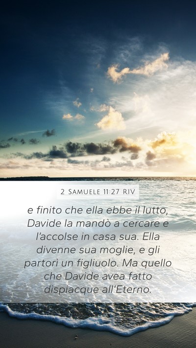 2 Samuele 11:27 RIV Bible Verse Image