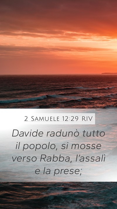 2 Samuele 12:29 RIV Bible Verse Image