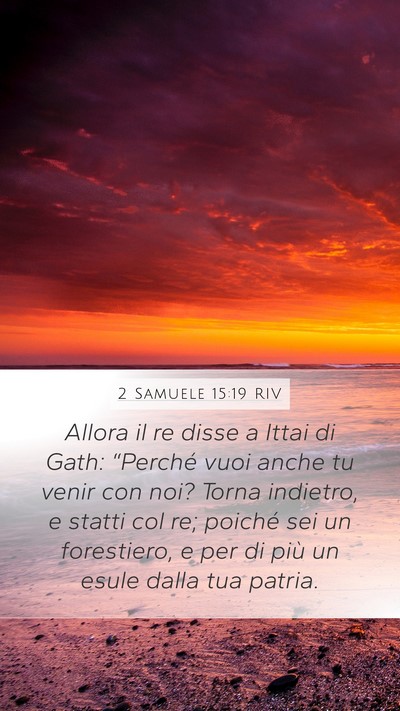 2 Samuele 15:19 RIV Bible Verse Image
