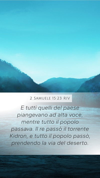 2 Samuele 15:23 RIV Bible Verse Image