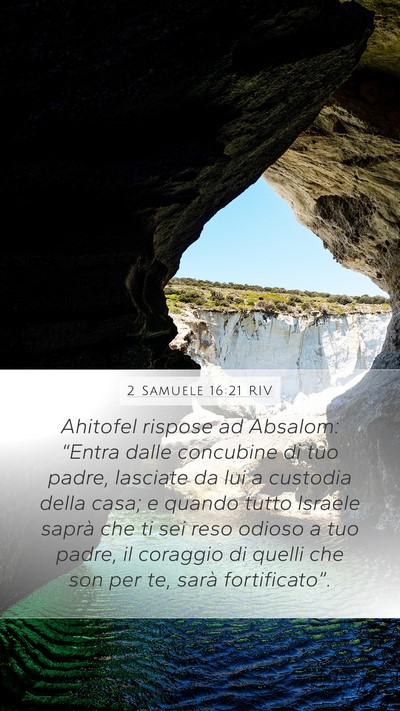 2 Samuele 16:21 RIV Bible Verse Image