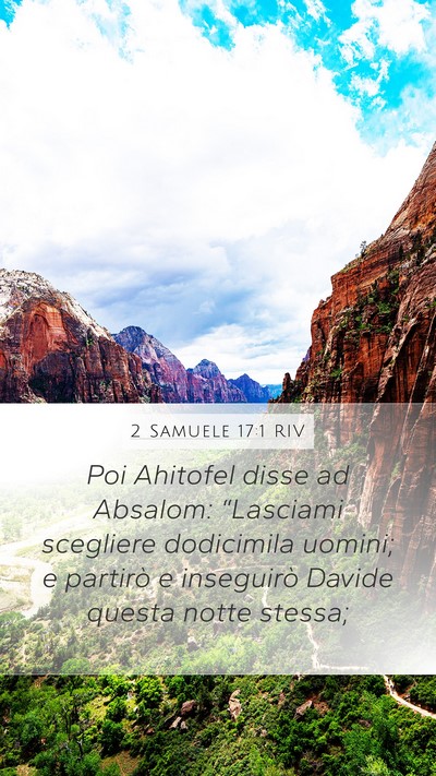 2 Samuele 17:1 RIV Bible Verse Image