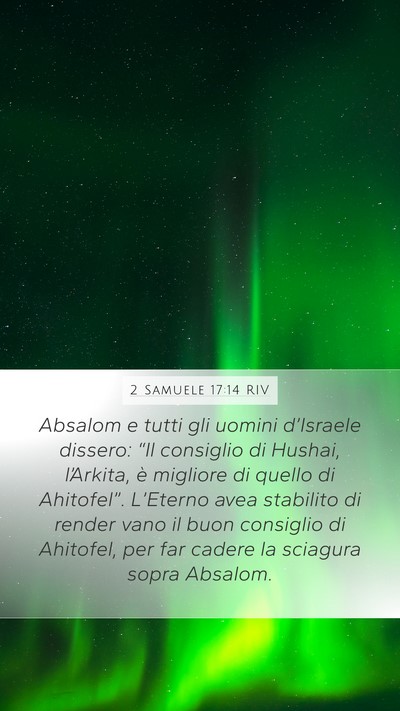 2 Samuele 17:14 RIV Bible Verse Image