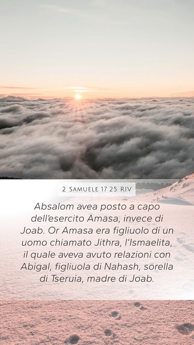 2 Samuele 17:25 RIV Bible Verse Image
