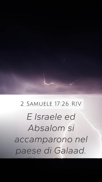 2 Samuele 17:26 RIV Bible Verse Image