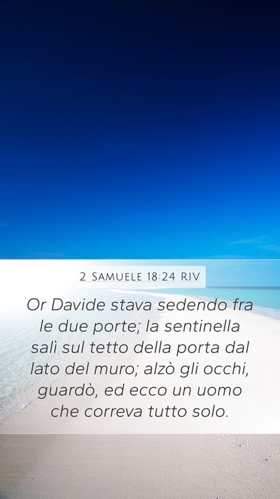 2 Samuele 18:24 RIV Bible Verse Image